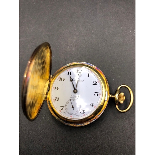 716 - A plated pocket watch by PRESIDENT and two old England wrist watch AF