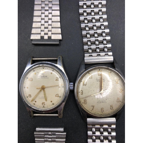 723 - Two gents AUDAX inca block wrist watches