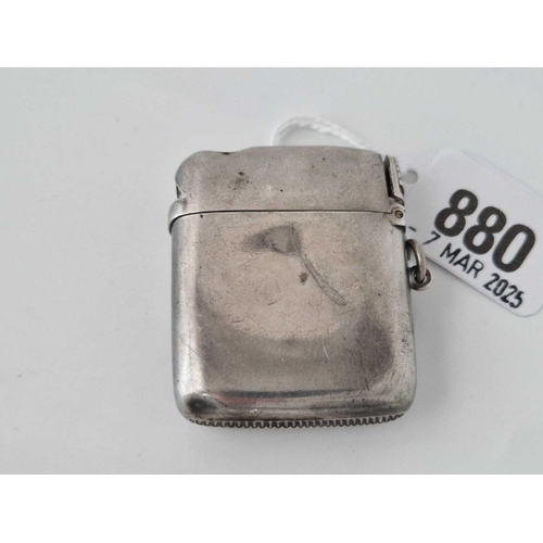 880 - An unusual cigar cutter / vesta case, Birmingham 1890 by H&A