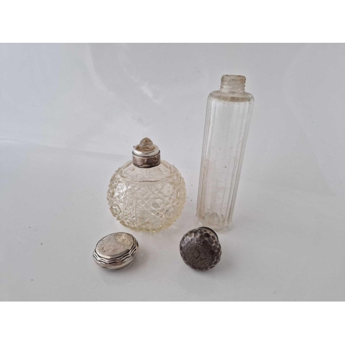 947 - Two Silver Mounted Bottles