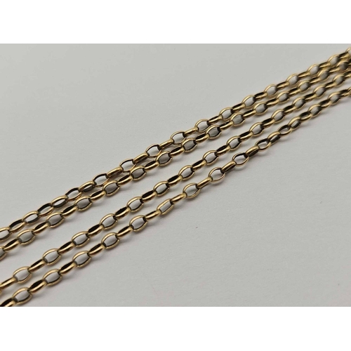 37 - A belcher Link neck chain 9ct 22inch 4.6 gms