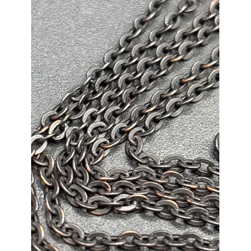 48 - Antique guard chain 37 inches in length