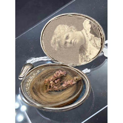 10 - A Victorian silver locket