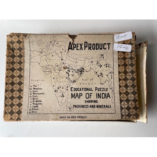 1604 - Apex puzzle map of India in box