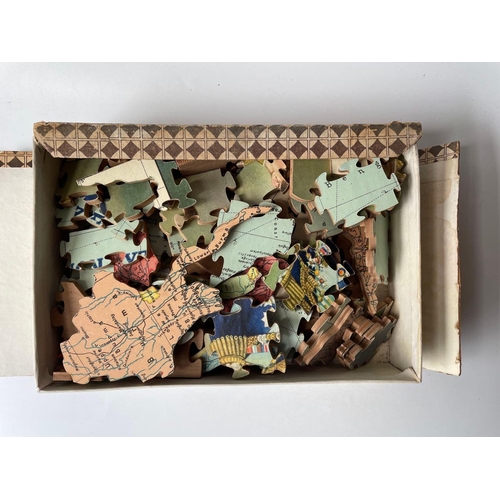 1604 - Apex puzzle map of India in box