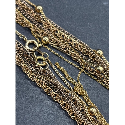 70 - A bag of gilt link necklaces AF