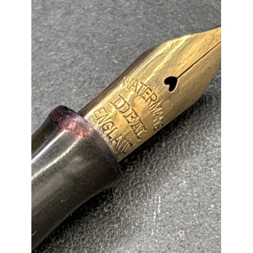 75 - A good silver IDEAL WATERMAN fountain pen London 1924