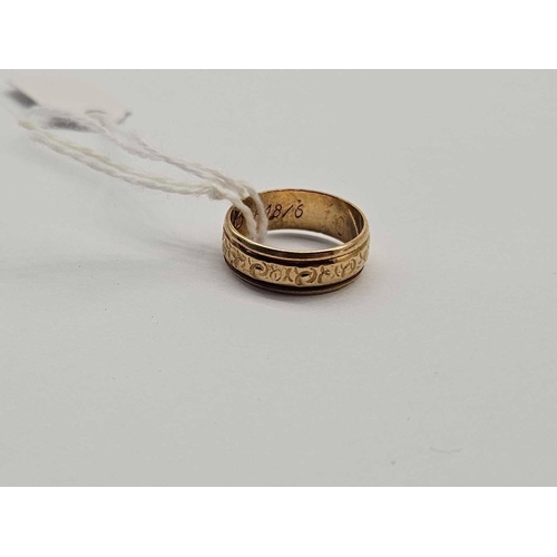 87 - A fancy band ring 9ct size L 2.9g