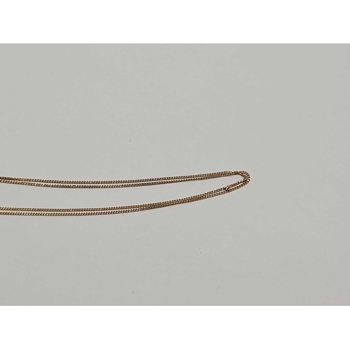96 - A fine neck chain 9ct 17inch