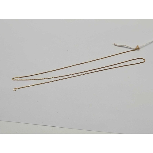 99 - A fine curb link neck-chain 9ct 13 inch 1.7g