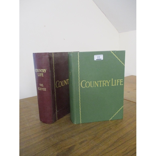 22 - COUNTRY LIFE MAGAZINES, BOUND