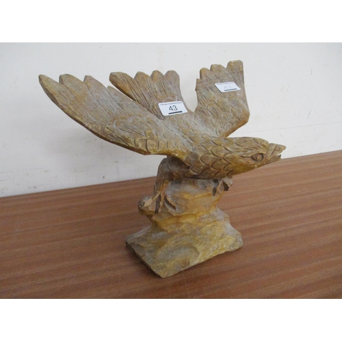 43 - A CARVED EAGLE