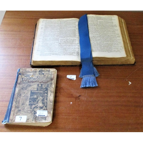 7 - AN EARLY WELSH BIBLE & ANOTHER RELIGIOUS BOOK