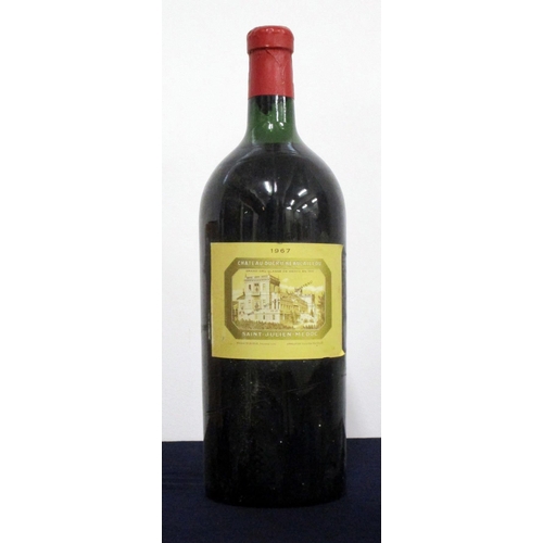 61 - 1 bt believed 5 litre (Jeroboam)Ch. Ducru Beaucaillou 1967 St Julien 2 me Cru Classé ts, vsl faded l... 