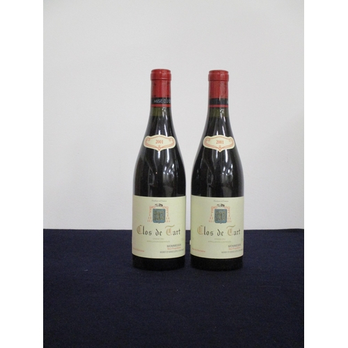 696 - 2 bts Clos de Tart Grand Cru 2001 owc (6 bt) Mommessin  vts
