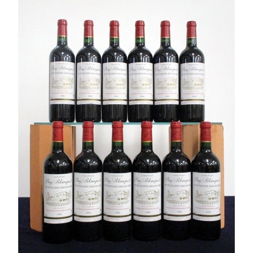 197 - V 12 bts Ch. Puy-Blanquet 2006 owc St-Émilion Grand Cru 3 hf, 7 hf/i.n, 2 i.n