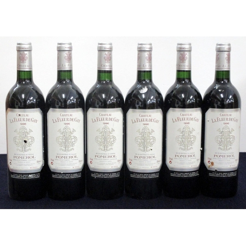 202 - 6 bts Ch. La Fleur de Gay 1996 Pomerol i.n, vsl nicks to vsl stl