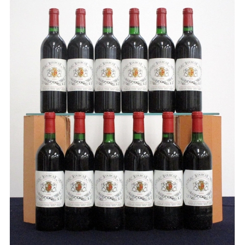 229 - 12 bts Ch. Fourcas-Hosten 1986 owc Listrac (Médoc) Cru Bourgeois Exceptionnel 8 i.n, 4 vts, 6 ts