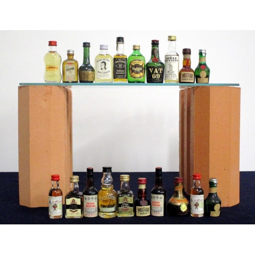 67 - 41 Assorted Whisky Miniatures incl:- Talisman & Bannermans, Whisky, Brandy and Liqueurs