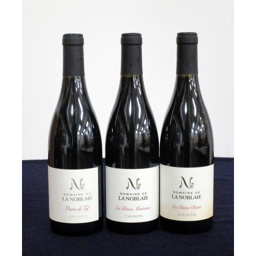 218 - 1 bt Dom de La Noblaie Chinon 2014 Pierre de Tuf 1 bt Dom de La Noblaie Chinon Les Blancs Manteaux 2... 