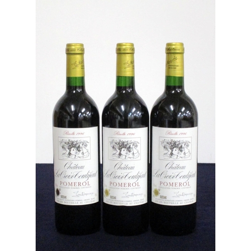 224 - 3 bts Ch. La Croix -Toulifaut 1996 Pomerol i.n