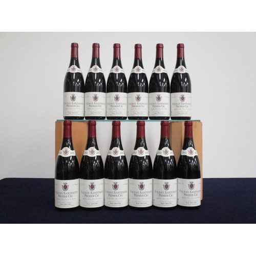 241 - 12 bts Volnay-Santenots 1er Cru 2002 oc Roger Belland 7 hf, 4 hf/i.n, 1 i.n