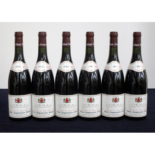 265 - 6 bts Cornas Dom de Saint-Pierre 2003 owc PJA 1 vts, 4 ts, 1 us