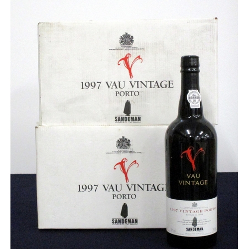 267 - 12 bts Sandeman Vau Vintage Port 1997 oc (2 x 6)