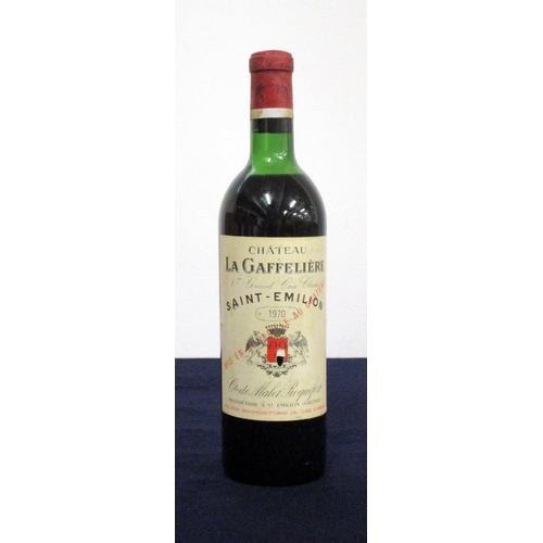 274 - 1 bt Ch. La Gaffelière 1970 St-Émilion, 1er Grand Cru Classé, us, aged label