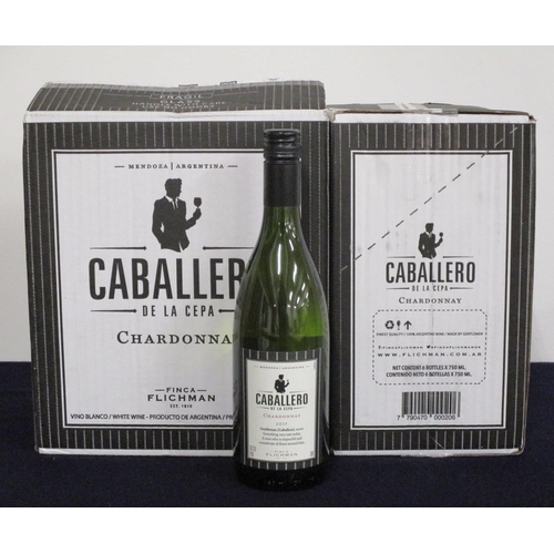 323 - V 12 bts Caballero de La Cepa Chardonnay 2017 oc (2 x 6) Mendoza