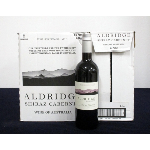 329 - V 12 bts Aldridge Rams Head Shiraz Cabernet 2017 oc (2 x 6) S E Australia