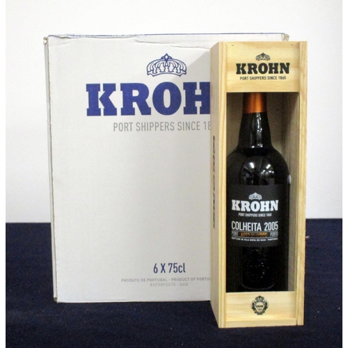 342 - V 6 bts Krohn Colheita 2005 Tawny Port  ind owc