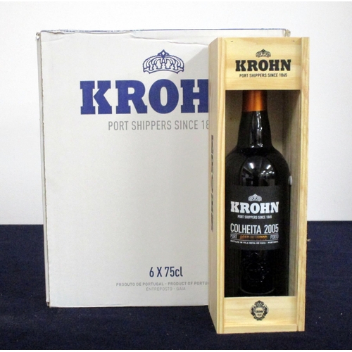 343 - V 6 bts Krohn Colheita 2005 Tawny Port ind owc