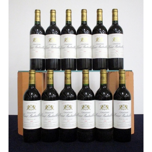 441 - 12 bts Ch. Haut-Batailley 1995 owc Pauillac, 5me Cru Classé i.n