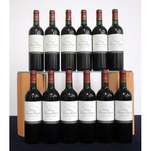 447 - 12  bts Ch. Fourcas Dupré 2005 owc Listrac-Médoc Cru Bourgeois Superieur  11 i.n, 1 vts