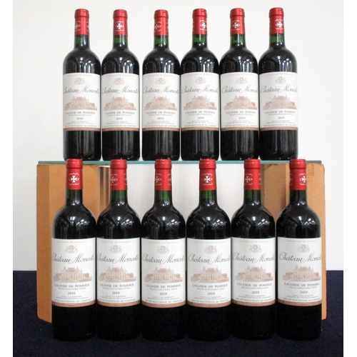 450 - 12 bts Ch. Moncets 2010 oc Lalande de Pomerol