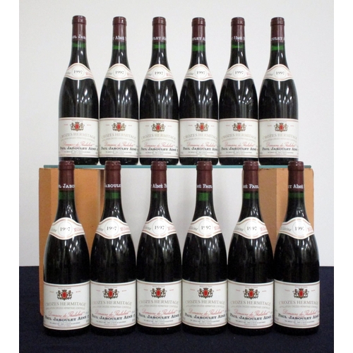 485 - 12 bts Crozes Hermitage Dom de Thalabert 1997 oc PJA 11 i.n, 1 vts