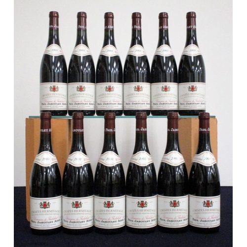 486 - 12 bts Crozes Hermitage Dom de Thalabert 2003 oc PJA i.n