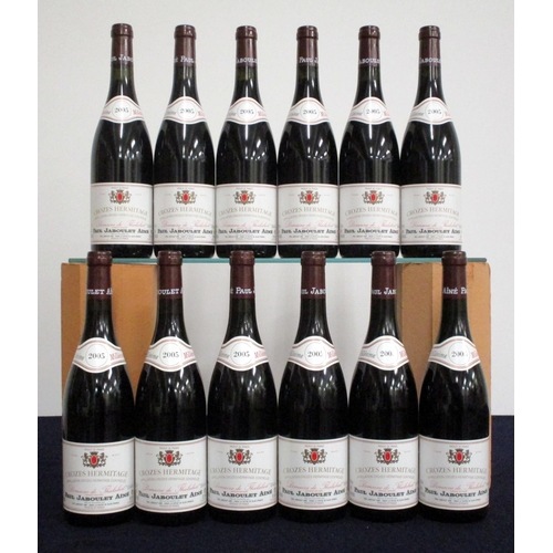 487 - 12 bts Crozes Hermitage Dom de Thalabert 2005 oc PJA  6 i.n,5 vts, 1 ts