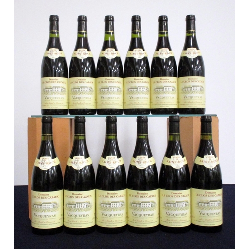 502 - 12 bts Vacqueyras Cuvée de Saint-Roch 2004 oc Dom Le Clos des Cazaux 1 hf, 3 hf/i.n, 7 i.n, 1 ts