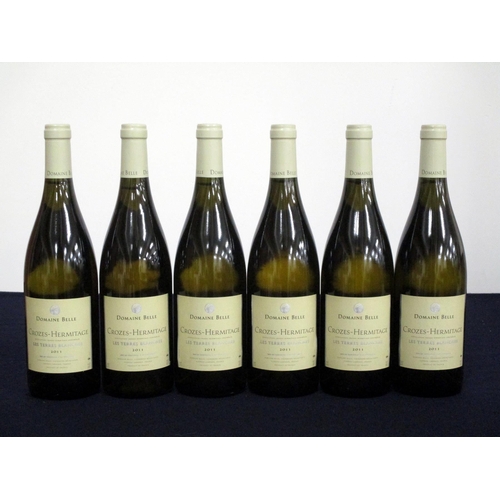 507 - 6 bts Crozes-Hermitage (blanc) Les Terres Blanches 2011 oc Dom Belle