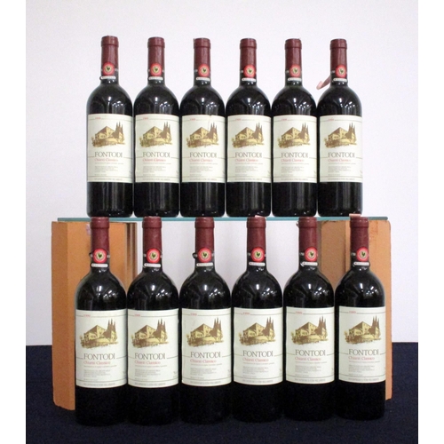 509 - 12 bts Fontodi Chianti Classico 1999 7 i.n, 1 vts, 3 ts, 1 us