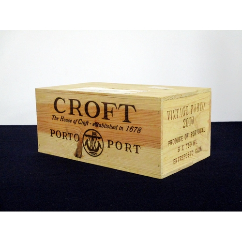 511 - 6 bts Croft 2000 Vintage Port owc