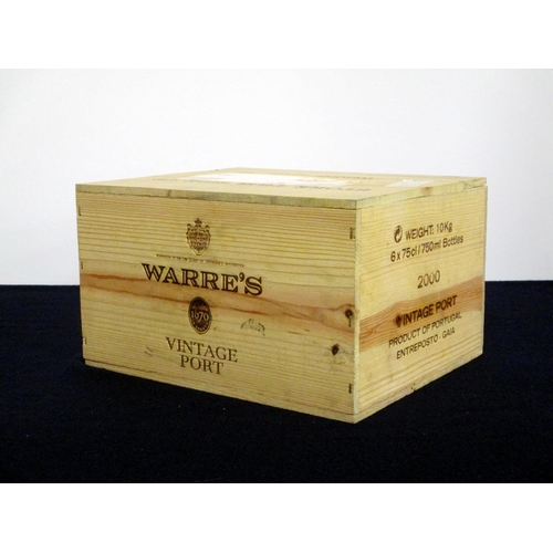 512 - 6 bts Warre's 2000 Vintage Port owc