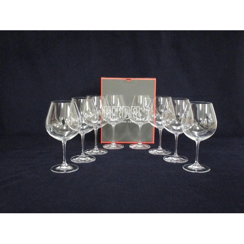 520 - 8 Riedel Vinum Burgundy (Pinot Noir) Glasses only 2 glasses in 1 oc - remainder loose