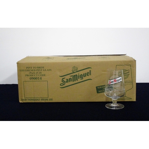 533 - 24 San Miguel Pint Glasses