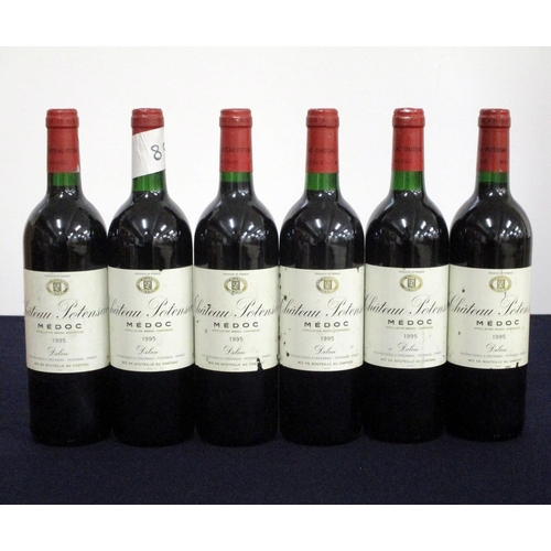 544 - 6 bts Ch. Potensac 1995 Potensac (Médoc) Cru Bourgeois 1 hf/i.n, 4 i.n, 1 vts, sl ntl, sl stl