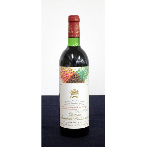 903 - V 1 bt Ch. Mouton Rothschild 1979 Pauillac, 1er Cru Classé  vts, sl  crusted foil, Domoto Label