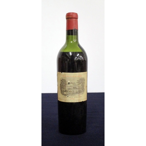 915 - 1 bt Ch. Lafite-Rothschild 1950 Pauillac, 1er Cru Classé, lms, vsl ntl, aged/vsl stl