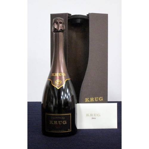 921 - 1 bt Krug Brut Vintage Champagne 2003 in presentation case